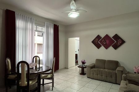 Sala de apartamento para alugar com 3 quartos, 110m² em Gonzaga, Santos