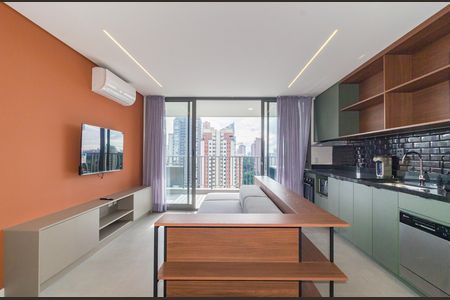 Sala de Estar de apartamento para alugar com 2 quartos, 109m² em Jardim Analia Franco, São Paulo