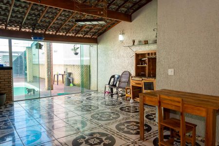 Cozinha com área de churrasco de casa para alugar com 1 quarto, 75m² em Jardim Boer Ii, Americana