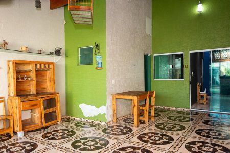 Cozinha com área de churrasco de casa para alugar com 1 quarto, 75m² em Jardim Boer Ii, Americana