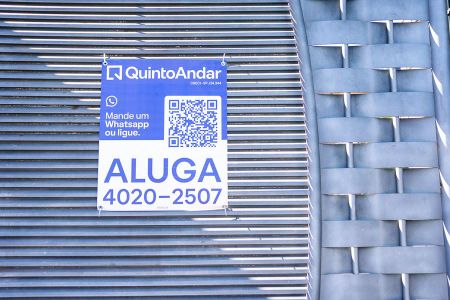 Placa do quinto andar instalada de casa para alugar com 1 quarto, 75m² em Jardim Boer Ii, Americana