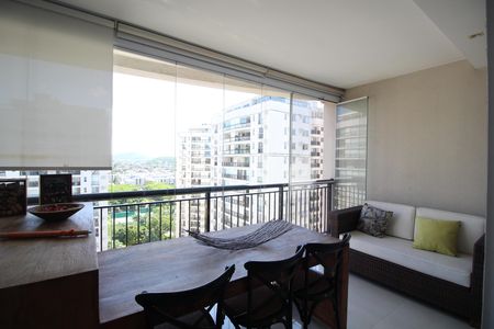 Sala - Varanda de apartamento à venda com 4 quartos, 169m² em Barra Olímpica, Rio de Janeiro
