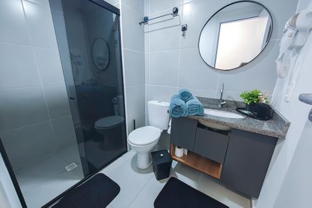 Studio para alugar com 35m², 1 quarto e sem vaga Studio para alugar com 35m², 1 quarto e sem vagaBanheiro