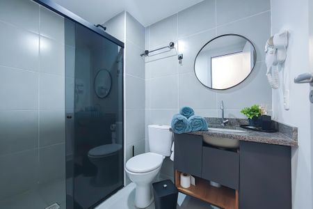 Studio para alugar com 35m², 1 quarto e sem vaga Studio para alugar com 35m², 1 quarto e sem vagaBanheiro