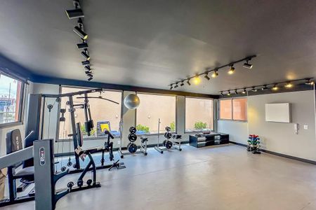 Studio para alugar com 35m², 1 quarto e sem vaga Studio para alugar com 35m², 1 quarto e sem vagaÁrea comum - Academia
