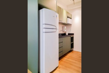 Cozinha de kitnet/studio à venda com 1 quarto, 33m² em Jardim das Acacias, São Paulo