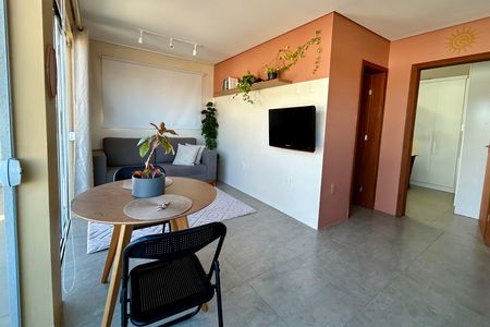 Sala  de apartamento para alugar com 1 quarto, 53m² em Campeche, Florianópolis