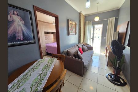 Sala de apartamento para alugar com 1 quarto, 36m² em Boqueirão, Praia Grande