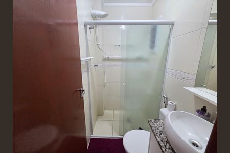 Banheiro de apartamento para alugar com 1 quarto, 36m² em Boqueirão, Praia Grande
