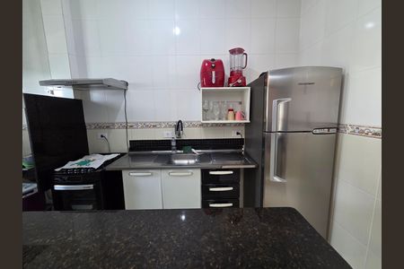 Cozinha de apartamento para alugar com 1 quarto, 36m² em Boqueirão, Praia Grande