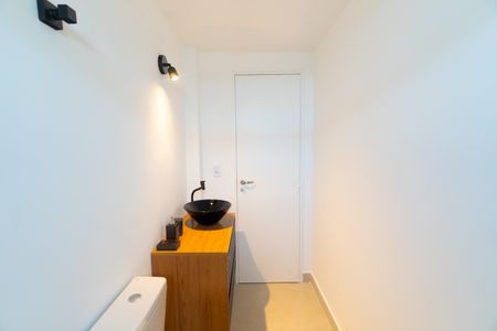 Banheiro da Suíte de apartamento à venda com 1 quarto, 43m² em Vila Guarani (zona Sul), São Paulo