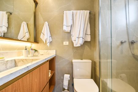Apartamento à venda com 94m², 2 quartos e 2 vagasBanheiro da suíte
