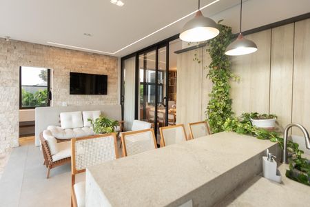Casa de condomínio à venda com 585m², 4 quartos e 2 vagas Casa de condomínio à venda com 585m², 4 quartos e 2 vagasLounge da Churrasqueira