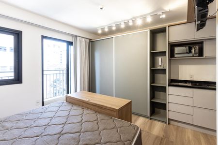 Studio para alugar com 25m², 1 quarto e sem vaga Studio para alugar com 25m², 1 quarto e sem vagaQuarto