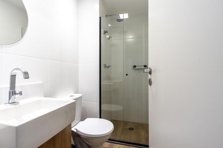 Studio para alugar com 25m², 1 quarto e sem vaga Studio para alugar com 25m², 1 quarto e sem vagaBanheiro