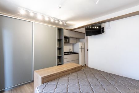 Studio para alugar com 25m², 1 quarto e sem vaga Studio para alugar com 25m², 1 quarto e sem vagaQuarto