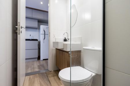 Studio para alugar com 25m², 1 quarto e sem vaga Studio para alugar com 25m², 1 quarto e sem vagaBanheiro