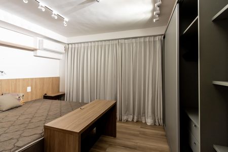Studio para alugar com 25m², 1 quarto e sem vaga Studio para alugar com 25m², 1 quarto e sem vagaQuarto - Cortina Blackout