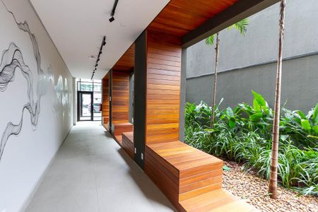 Studio para alugar com 25m², 1 quarto e sem vaga Studio para alugar com 25m², 1 quarto e sem vagaHall de entrada