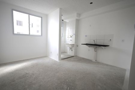 Sala e Cozinha de apartamento à venda com 2 quartos, 37m² em Jardim, Santo André