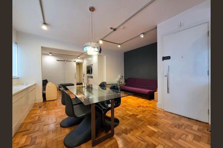 Sala de apartamento à venda com 1 quarto, 80m² em Indianópolis, São Paulo