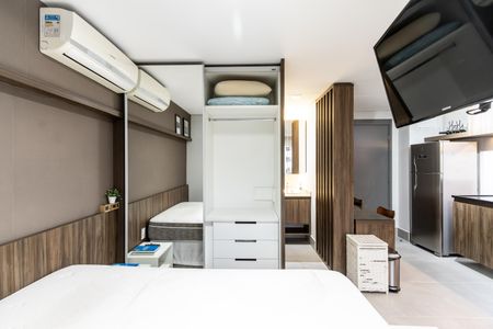 Studio à venda com 30m², 1 quarto e 1 vaga Studio à venda com 30m², 1 quarto e 1 vagaQuarto