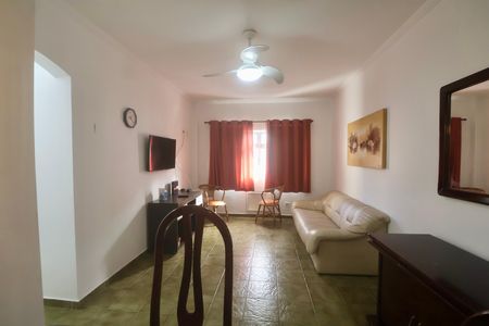 Sala de apartamento para alugar com 1 quarto, 75m² em Jardim Praiano, Guarujá