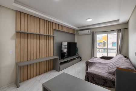 Sala de casa de condomínio para alugar com 2 quartos, 80m² em Vila Caiçara, Praia Grande