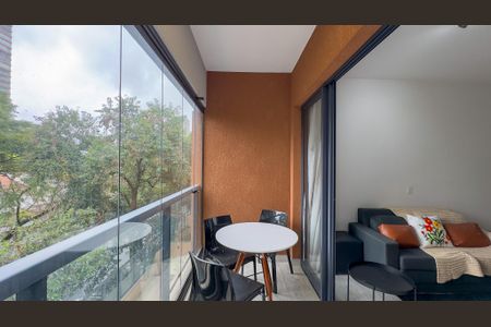 Sacada de apartamento para alugar com 1 quarto, 42m² em Santo Amaro, São Paulo