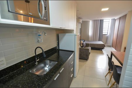 Studio para alugar com 31m², 1 quarto e sem vaga Studio para alugar com 31m², 1 quarto e sem vagaCozinha