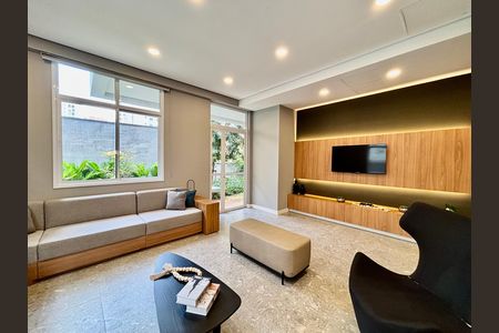 Área comum - Salão de festas de apartamento para alugar com 1 quarto, 40m² em Pinheiros, São Paulo