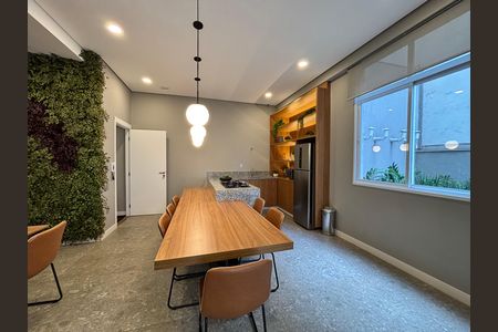 Área comum - Salão de festas de apartamento para alugar com 1 quarto, 40m² em Pinheiros, São Paulo