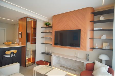 Sala de casa de condomínio à venda com 3 quartos, 108m² em Morro do Espelho, São Leopoldo