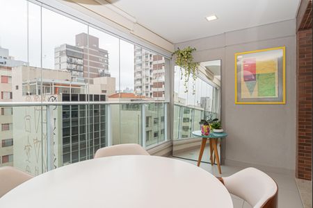 Varanda da Sala de apartamento à venda com 2 quartos, 68m² em Bela Vista, São Paulo