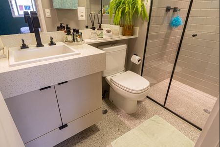 Apartamento à venda com 68m², 2 quartos e 1 vaga Apartamento à venda com 68m², 2 quartos e 1 vagaBanheiro da Suíte