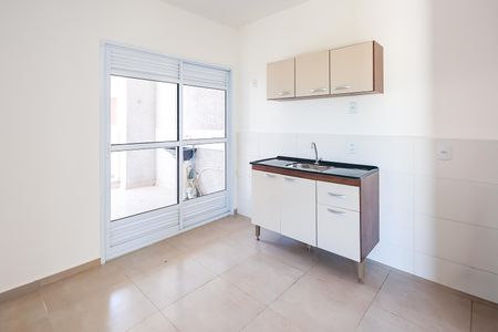 Cozinha de apartamento para alugar com 2 quartos, 51m² em Parque Residencial Sabiás, Indaiatuba