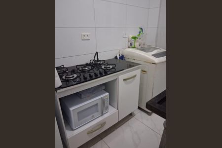 Cozinha de casa de condomínio para alugar com 2 quartos, 52m² em Aviação, Praia Grande