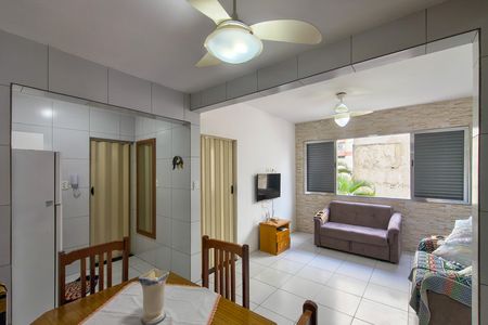 Sala de apartamento para alugar com 1 quarto, 42m² em Vila Assuncao, Praia Grande