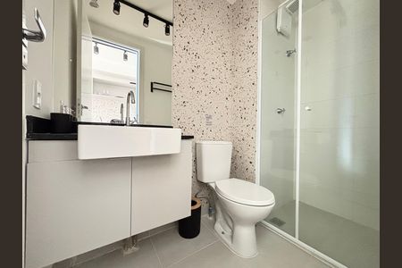 Studio para alugar com 25m², 1 quarto e sem vaga Studio para alugar com 25m², 1 quarto e sem vagaBanheiro
