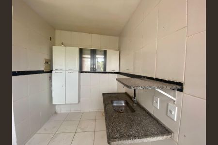 Cozinha de apartamento para alugar com 1 quarto, 47m² em Papine (Justinópolis), Ribeirão das Neves