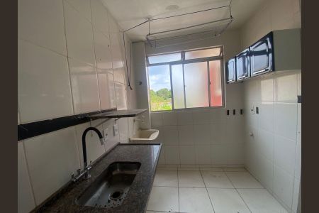 Cozinha de apartamento para alugar com 1 quarto, 47m² em Papine (Justinópolis), Ribeirão das Neves