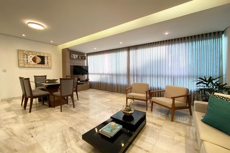 Sala de apartamento à venda com 4 quartos, 109m² em Cruzeiro, Belo Horizonte