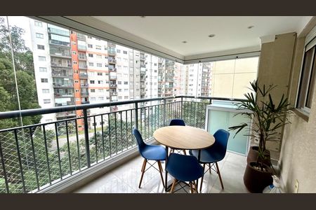 Varanda da Sala de apartamento para alugar com 2 quartos, 68m² em Jardim Flor da Montanha, Guarulhos