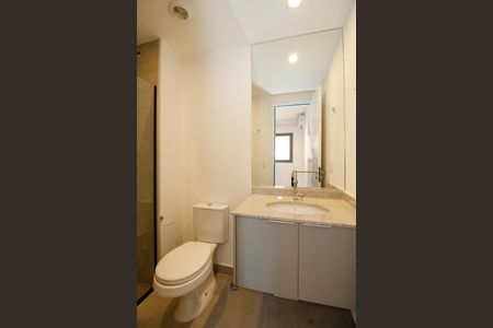 Apartamento para alugar com 26m², 1 quarto e sem vaga Apartamento para alugar com 26m², 1 quarto e sem vagaBanheiro da Suíte