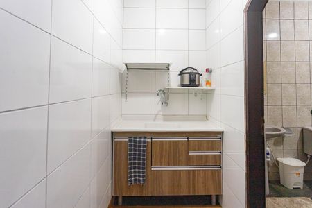 Cozinha  de kitnet/studio para alugar com 1 quarto, 26m² em Campanário, Diadema