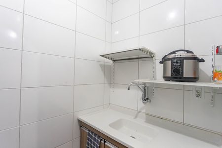 Cozinha  de kitnet/studio para alugar com 1 quarto, 26m² em Campanário, Diadema