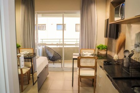 Cozinha de kitnet/studio para alugar com 1 quarto, 25m² em Perdizes, São Paulo