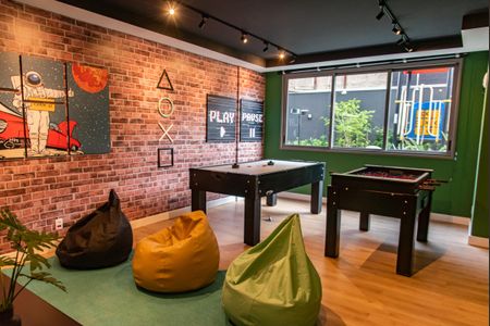 Apartamento à venda com 28m², 1 quarto e 1 vagaSala de jogos