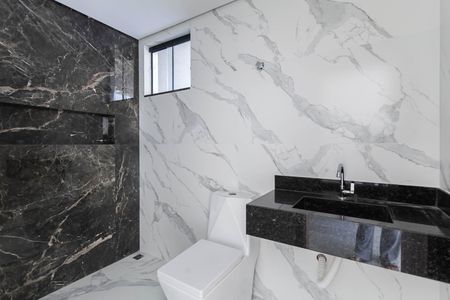 Casa de condomínio à venda com 155m², 2 quartos e 1 vagaBanheiro social 