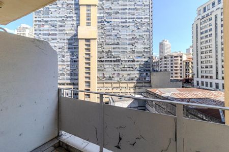 Varanda de kitnet/studio para alugar com 1 quarto, 38m² em Centro Histórico de São Paulo, São Paulo